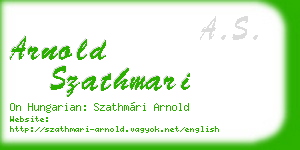 arnold szathmari business card
